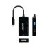 Adaptor USB C la VGA/HDMI/DVI NANOCABLE 10.16.4301-ALL 20 cm Negru 4K Ultra HD