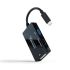 Adaptor USB C la VGA/HDMI/DVI NANOCABLE 10.16.4301-ALL 20 cm Negru 4K Ultra HD