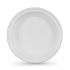 Set de farfurii reutilizabile Algon Rotund Alb Plastic 20,5 x 3 cm (6 Unități)