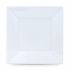 Set de farfurii reutilizabile Algon Pătrat Alb Plastic 23 x 23 x 2 cm (48 Unități)