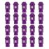 Set Piulițe OMP 7075 40 mm M12 x 1,50 20 uds Violet