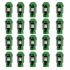 Set Piulițe OMP 7075 40 mm M12 x 1,50 20 uds Verde