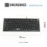 Tastatură iggual Teclado USB compacto TKL Slim TKL-USB negro Negru