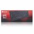 Tastatură NGS NGS-KEYBOARD-0344 Negru Qwerty Spaniolă