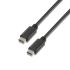 Cablu de Date/Încărcare cu USB Aisens A107-0058 Negru 3 m (1 Unități)