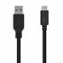 Cablu USB A la USB-C Aisens A107-0449 50 cm Negru (1 Unități)