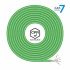 Cablu de Rețea Rigid FTP Categoria 7 Aisens AWG23 Verde 305 m