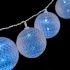 Ghirlanda cu bile LED Ø 6 cm 2 m Gri