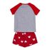 Pijamaua de Vară Minnie Mouse Roșu Gri