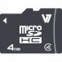 Card Micro SD V7 VAMSDH4GCL4R-2E 4 GB