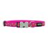 Zgardă pentru câini Red Dingo STYLE STARS LIME ON HOT PINK 41-63 cm