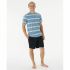 Tricou Rip Curl Surf Revival Stripe Acvamarin Bărbați
