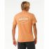 Tricou Sport cu Mânecă Scurtă Rip Curl Stapler  Maro Deschis