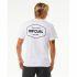 Tricou cu Mânecă Scurtă Bărbați Rip Curl Stapler  Alb