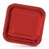 Set de farfurii Algon Pătrat Carton De unică folosință 23 x 23 x 1,5 cm Roșu 10 Unități