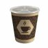 Pahar cu Capac Algon Carton De unică folosință Cafea 36 Unități (12 Piese)