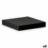 Rafturi Confortime Negru Lemn MDF 23,5 x 23,5 x 3,8 cm (6 Unități)