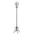 Suport de haine Negru Metal (30 x 180 x 30 cm)