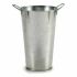 Ghiveci Ibergarden B00115-B Argintiu Zinc 15 x 23,5 x 20 cm Cu mânere (24 Unități)