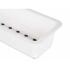 Organizator pentru tacâmuri Kinvara CN18819 Alb Negru Cauciuc polipropilenă 8,5 x 5 x 24 cm (36 Unități)