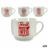 Hrnek Coffee Porțelan Roșu Alb 500 ml 24 Unități