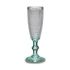 Pahar de șampanie Vivalto PR05720ZD/BHA6 Transparent Turquoise Sticlă 185 ml Puncte (6 Unități)