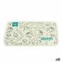 Suport pentru farfurii Kinvara 9999 Alb Verde 33 x 0,3 x 48 cm (12 Unități)