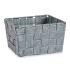 Coș Kipit A3-6878 Gri Pânză 15 x 10,5 x 20 cm Împletitură (24 Unități)