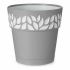 Ghiveci cu auto-udare Stefanplast Gri 15 x 15 x 15 cm Alb Plastic (12 Unități)
