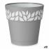Ghiveci cu auto-udare Stefanplast Gri 15 x 15 x 15 cm Alb Plastic (12 Unități)