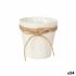 Ghiveci Ibergarden WY18-71 Alb Maro Pânză Въже Plastic Fundă 14 x 12,5 x 14 cm 14 x 14 x 14 cm (24 Unități)