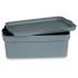 Cutie de depozitare cu capac Kipit TP593-2 Gri Plastic 6 L 21,5 x 11 x 32 cm (12 Unități)