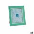 Ramă Foto Geam Verde Plastic (6 Unități) (2 x 33 x 28 cm)