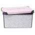 Cutie de depozitare cu capac Kipit Vibes Gri Roz Plastic 10 L 22,7 x 16,5 x 34,5 cm (12 Unități)