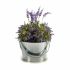 Ghiveci Ibergarden NAVI-AR-280 Argintiu Zinc Cub 25 x 30 x 26,5 cm (12 Unități)