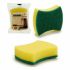 Burete de sârmă Galben Verde Fibre sintetice 10 x 3 x 7,5 cm (96 Unități)