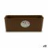 Ghiveci grădină Stefanplast Bej Plastic 39 x 13,5 x 15,5 cm (12 Unități)