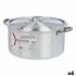 Caserolă Cu Capac Argintiu Aluminiu 10 L (6 Unități)