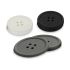 Suport pentru pahare Kinvara CH52542-13-D Alb Negru Gri Silicon Buton 8,8 x 8,8 x 0,05 cm Set (24 Unități)