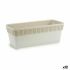 Jardinieră cu auto-udare Stefanplast Orfeo Alb Plastic 18,5 x 17 x 49,3 cm (12 Unități)