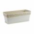 Jardinieră cu auto-udare Stefanplast Cloe Alb Plastic 49,5 x 17 x 19 cm (12 Unități)