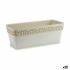 Jardinieră cu auto-udare Stefanplast Cloe Alb Plastic 49,5 x 17 x 19 cm (12 Unități)