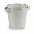 Ghiveci Ibergarden A60354-D Alb Argintiu Zinc Cub 19,5 x 14,5 x 16,5 cm (24 Unități)