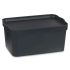 Cutie de depozitare cu capac Kipit TP594-1 Antracit Plastic 7,5 L 21 x 14,2 x 32 cm (12 Unități)
