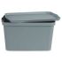 Cutie de depozitare cu capac Kipit TP596-2 Gri Plastic 24 L 29,3 x 24,5 x 45 cm (6 Unități)