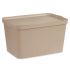 Cutie de depozitare cu capac Kipit TP596-3 Bej Plastic 24 L 29,3 x 24,5 x 45 cm (6 Unități)