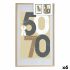 Ramă Foto 62,5 x 2,5 x 92,5 cm Natural Plastic Lemn MDF (6 Unități)