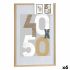 Ramă Foto 52,5 x 2,5 x 72,5 cm Natural Plastic Lemn MDF (6 Unități)