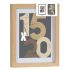 Ramă foto de Perete Natural Sticlă Lemn MDF 20,5 x 2,5 x 26,5 cm (6 Unități)
