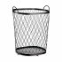 Coș Negru Metal 40 L 31 x 54,7 x 46,5 cm (4 Unități)